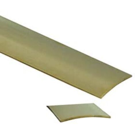 PIAGGIA AUTOADESIVA PROFILO SEMITONDO IN OTTONE- - cm.103x3 - 1 blister