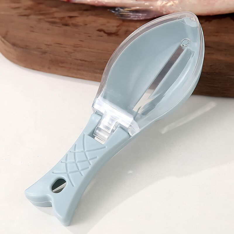 Pialla in plastica per squame di pesce, rimozione
