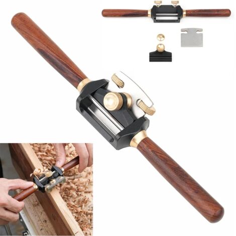 Pialla per legno a base piatta con lama 440C per lavori di precisione e distribuzione equilibrata del peso, ideale per artigiani e hobbisti.
