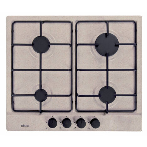 Piani cottura da incasso elleci Style 60 4 fuochi Granitek 51 Avena PGSS60251WB