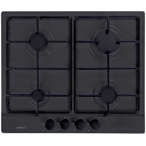Piani cottura da incasso elleci Style 60 4 fuochi Granitek 59 Antracite PGSS60259WB