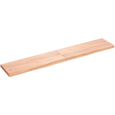 Piano Bagno Marrone 160x30x(2-4) cm Legno Massello Trattato vidaXL