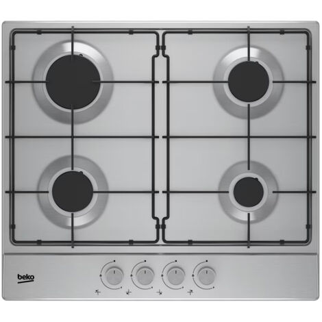 Piano cottura a gas Beko 4 bruciatori HIAG 64224 SX