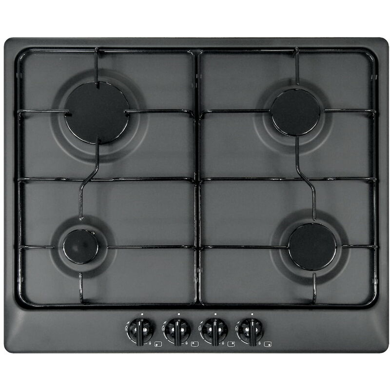 Piano cottura a gas Plados cucina STAR60 4 fuochi da 60cm - Nero Matt