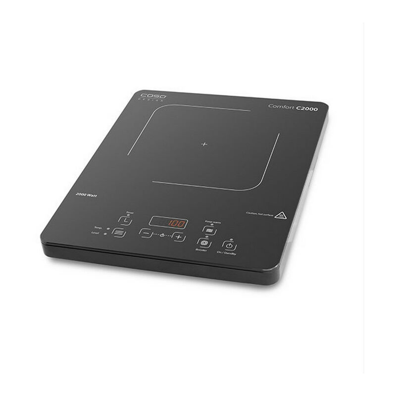 Piano cottura a induzione 1 fuochi 2000w nero