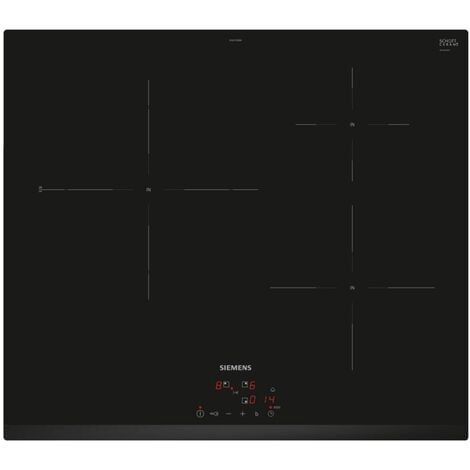 piano cottura a induzione 60 cm 3 fuochi 7400 w nero - EH631BJB6E - siemens