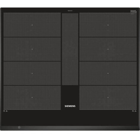 Piano cottura a induzione 60 cm - SIEMENS - 4 fuochi - 59,2 x 52,2 cm - Nero - IQ700 - EX651LYC1F
