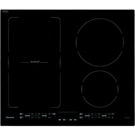 Piastra a induzione 2 zone di cottura L 610 mm x P 370 mm x H 56