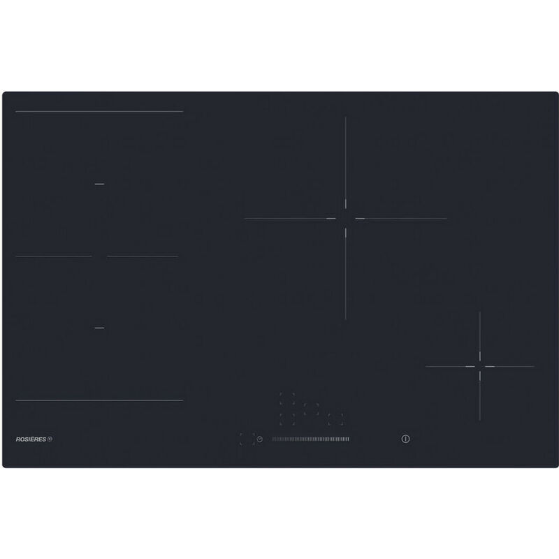 Piano cottura a induzione 77cm 4 fuochi 7400w nero...