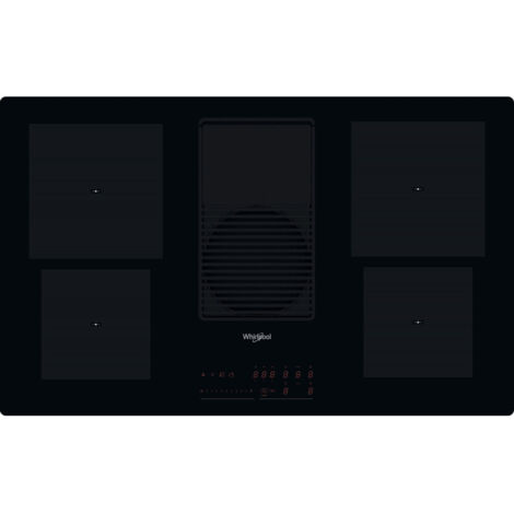 piano cottura a induzione sottovuoto 83 cm 4 fuochi 7500 W nero - WVH92K/1 - Whirlpool