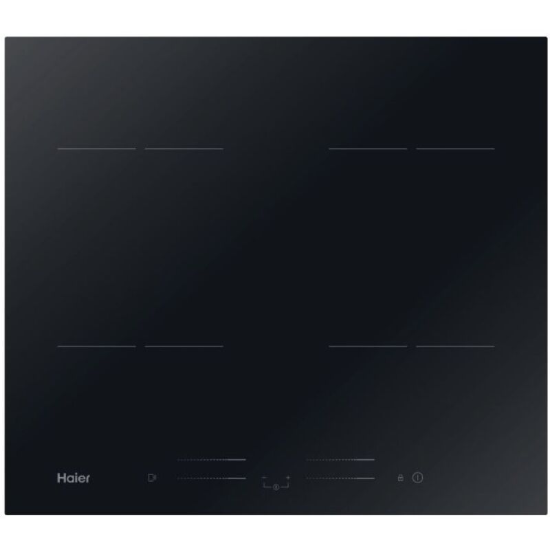Haier HAISJ64MC Piano Cottura a Induzione 4 Fornelli 59 Cm (Nero)
