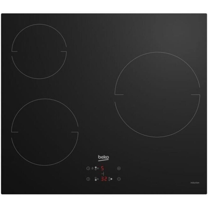 Beko - Piano cottura in vetroceramica 3 fuochi - 60 cm - HIC63400