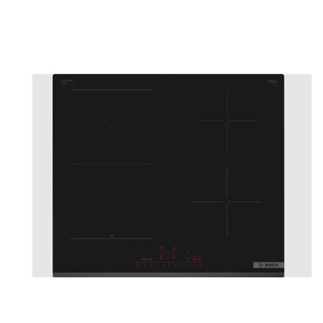 Piano cottura in vetroceramica da 60 cm 4 fuochi 6900w nero - PVS63KHC1E - bosch