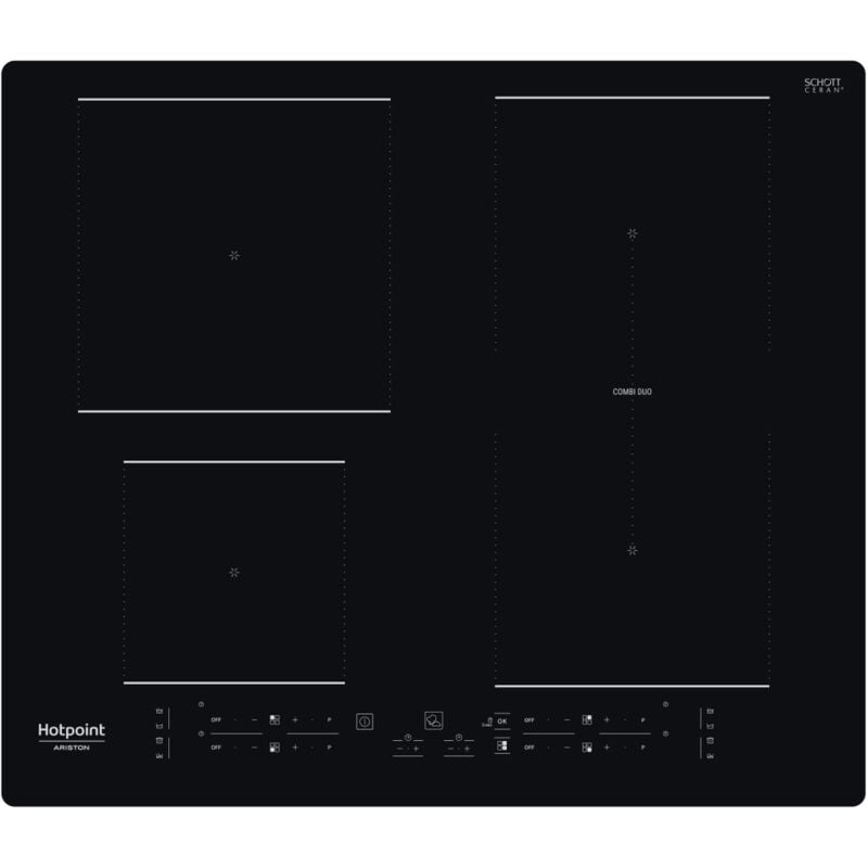 Hotpoint Ariston - Hotpoint hb 4860B ne. Colore del prodotto: Nero, Posizionamento dell'apparecchio: Da incasso, Dimensione della larghezza del piano