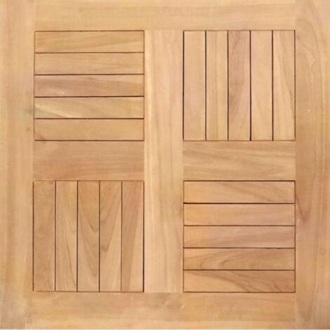 Piano d'appoggio tavolo bar 80x80 cm in legno per interno e esterno