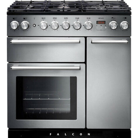 Piano de cuisson gaz 140l 5 feux inox/chrome - Falcon - NEX90DFSSCEU