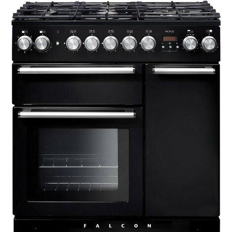 Piano de cuisson mixte 140l 5 feux noir/chrome - Falcon - nex90dfblceu
