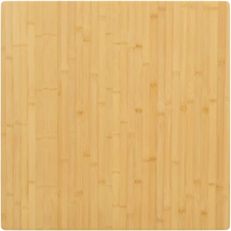 Piano del Tavolo 80x80x2,5 cm in Bambù vidaXL 720958