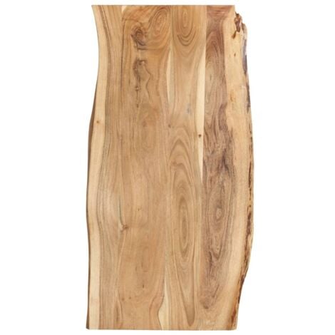 TORANA Piano del Tavolo in Legno Massello di Acacia 118x(50-60)x2,5 cm