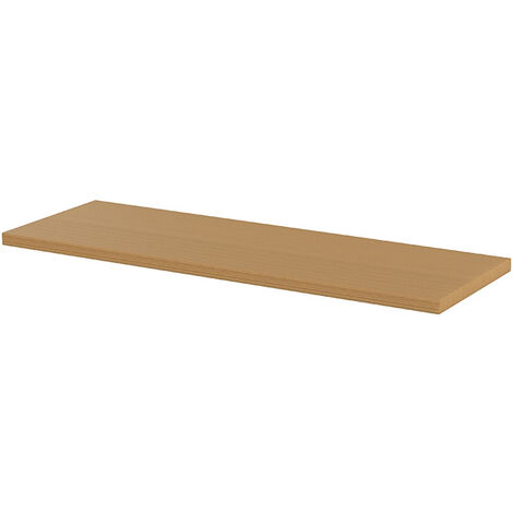 Piano di lavoro in legno SOGI ARR-TOP-L-C per arredo officina - per sistema modulare ARR-OFF - 1360x465x35 mm