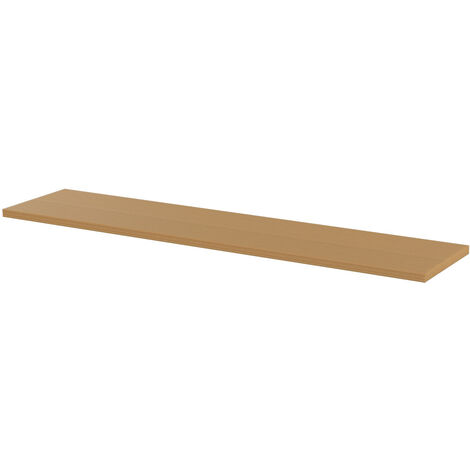 Piano di lavoro in legno SOGI ARR-TOP-L-L per arredo officina - per sistema modulare ARR-OFF - 2040x465x35 mm