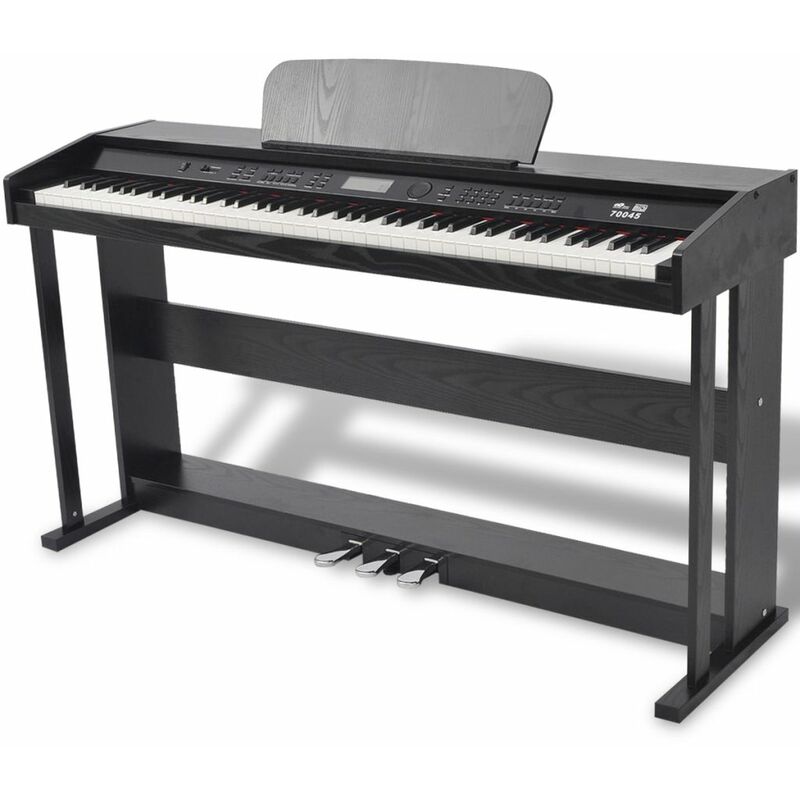 

Bh Design - Piano digital de 88 teclas con pedales negro tabla melamina