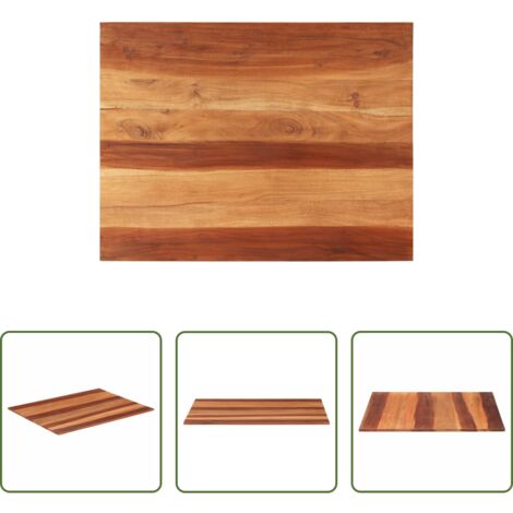 Piano in legno -  Piano Tavolo in Legno Massello di Acacia 15-16 mm 70x90 cm