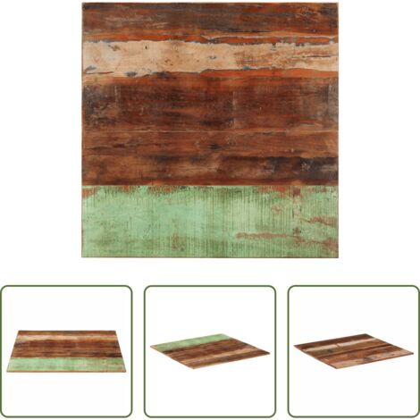 Piano in legno -  Piano Tavolo Quadrato 80x80 cm 15-16 mm in Legno di Recupero
