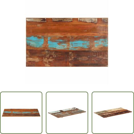 Piano in legno -  Piano Tavolo Rettangolare 60x100 cm 15-16 mm Legno di Recupero