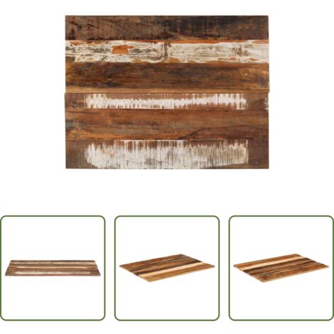 Piano in legno -  Piano Tavolo Rettangolare 60x80 cm 15-16 mm Legno di Recupero