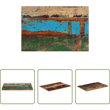 Piano in legno -  Piano Tavolo Rettangolare 60x90 cm 25-27 mm Legno di Recupero