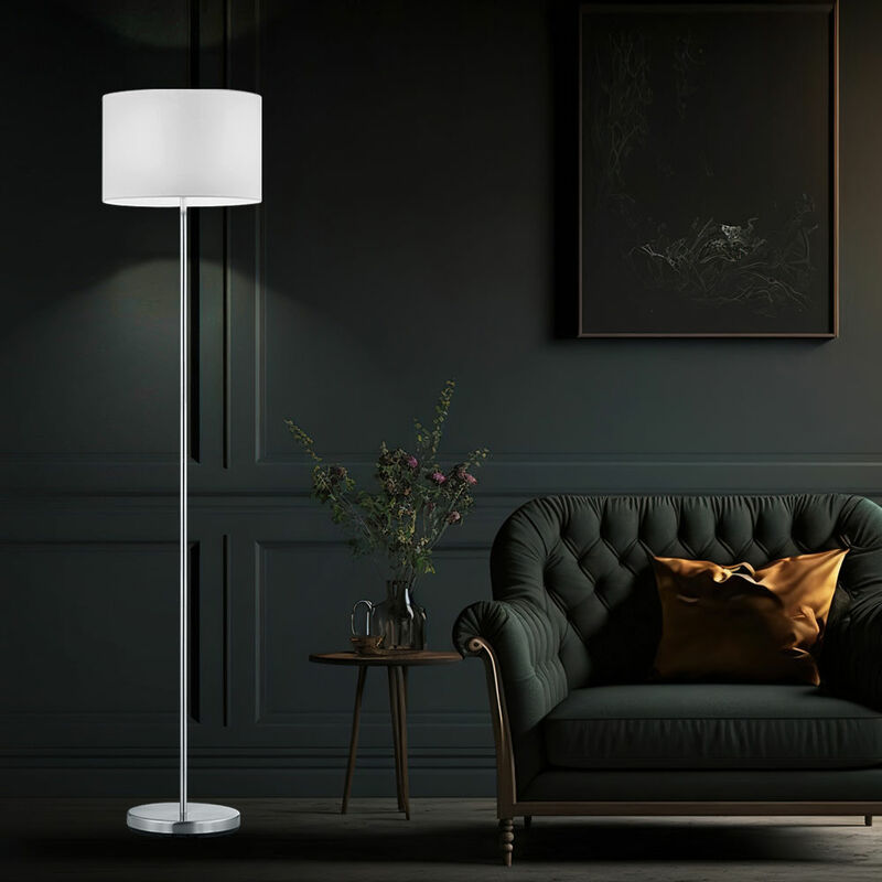 Lampada da lettura a led in piedi 7 watt nichel