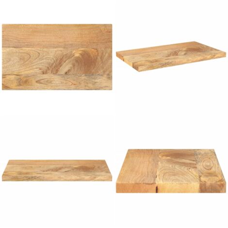 Piano per Tavolo 40x20x3,8 cm Rettangolare Legno Massello Mango - Tavolo in legno - Piano in legno mango