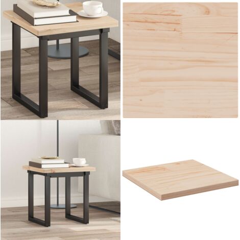 Piano per Tavolo 40x40x2,5 cm Quadrato Legno Massello di Pino - Tavolo in legno - Piano per tavolo