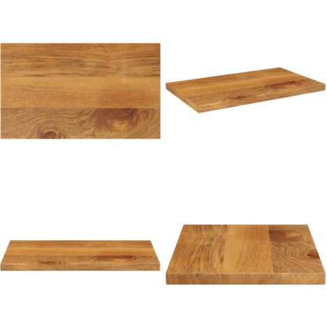 Piano per Tavolo 60x20x3,8 cm Rettangolare Legno Massello Mango - Tavolo in legno - Piano per tavolo