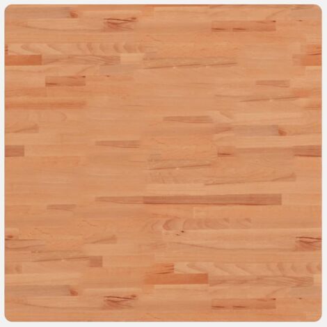 Piano per Tavolo 80x80x4 cm Quadrato Legno Massello di Faggio vidaXL