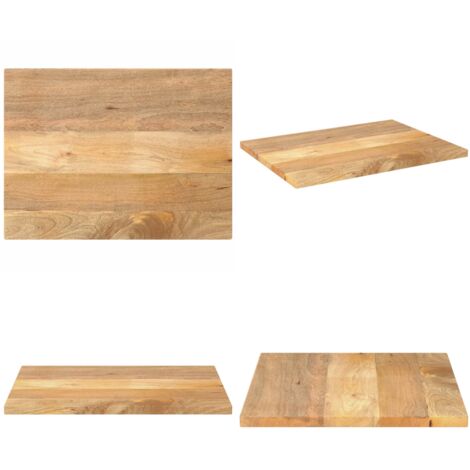 Piano per Tavolo 90x60x2,5 cm Rettangolare Legno Massello Mango - Tavolo in legno - Piano in legno mango