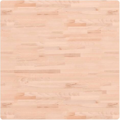 Piano per Tavolo 90x90x1,5 cm Quadrato Legno Massello di Faggio vidaXL