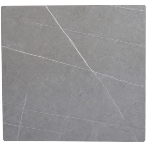Piano per tavolo quadrato in pietra effetto Cemento 70x70 cm