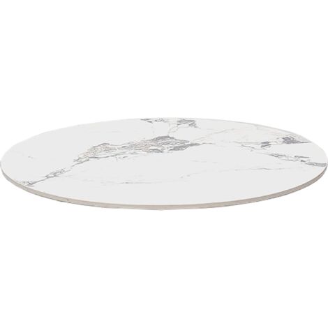 Piano per tavolo rotondo in pietra effetto Marmo venato Grigio 70