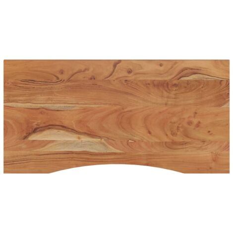 Piano Scrivania 110x60x2,5cm Rettangolare Legno Massello Acacia vidaXL