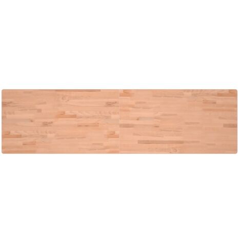 Piano Scrivania 200x55x2,5 cm in Legno Massello di Faggio vidaXL