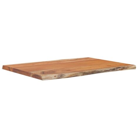 Piano Tavolo 50x40x2,5 cm Rettangolare Legno Acacia Bordi Vivi vidaXL