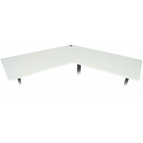 Piano tavolo angolare 120° per scrivania HWC-D40 HDF PVC  bianco