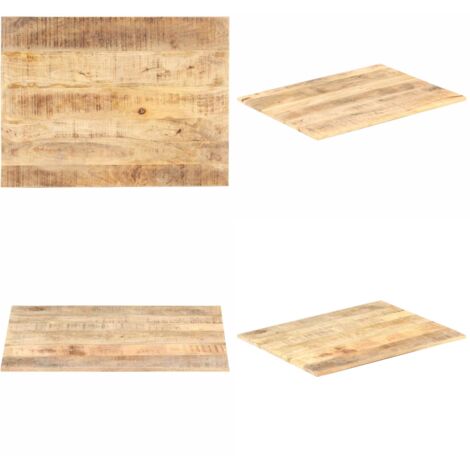 Piano Tavolo in Legno Massello di Mango 15-16 mm 80x70 cm - Piano in legno mango - Tavolo in legno tropicale