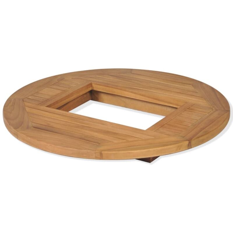 Piano Tavolo per Cassa di Birra in Legno di Teak 70 cm Piano Tavolo per Cassa di Birra in Legno di Teak 70 cm