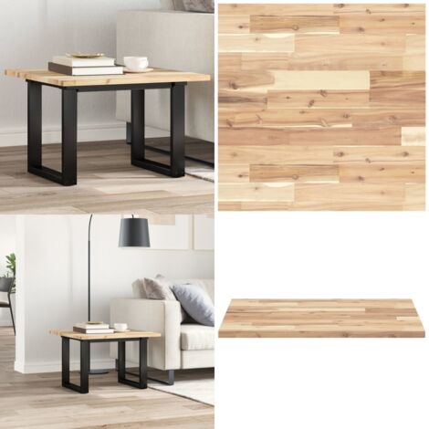 Piano Tavolo Quadrato 60x60x2 cm in Legno Massello di Acacia - Tavolo in acacia - Tavolo quadrato