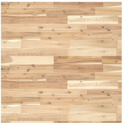 Piano Tavolo Quadrato 90x90x2 cm in Legno Massello di Acacia vidaXL