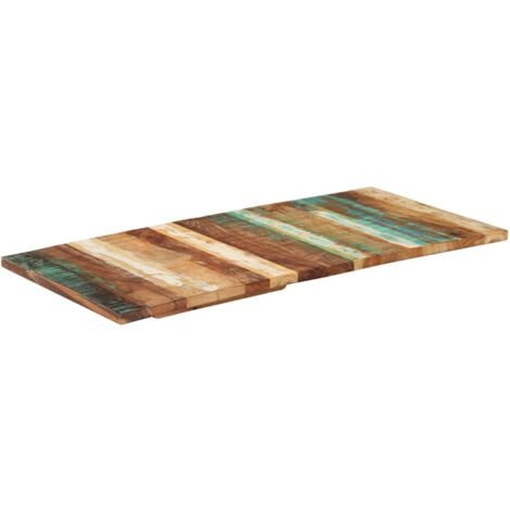 Piano Tavolo Rettangolare 60x120 cm 25-27 mm Legno di Recupero