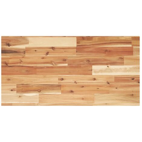 Piano Tavolo Rettangolare 80x40x2cm in Legno Massello di Acacia vidaXL